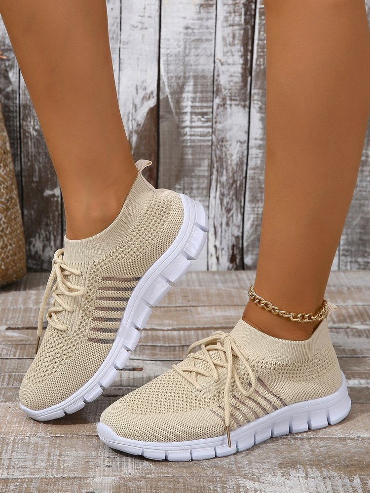 Damen atmungsaktive Sport-Sneaker mit elastischem Schaft R&B