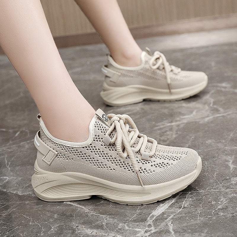 Damen moderne Sneakers mit atmungsaktiver Mesh-Oberfläche und dämpfendem Sohlenprofil R&B
