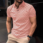 Herren Polohemd mit modernem floralem Design und hochwertiger Baumwollqualität