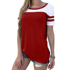 Damen Sportliches Kurzarmshirt R&B