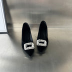 Damen elegante Pumps mit funkelnder Schmuckapplikation R&B