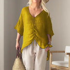 Damen leichtes, oversize Tunika-Shirt R&B