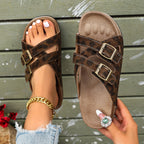 Damen Komfortable Riemensandalen mit atmungsaktivem Obermaterial und praktischen Schnallen R&B