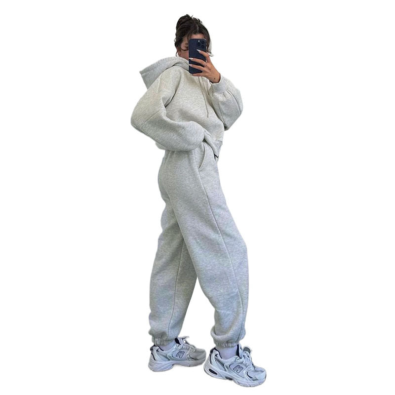 Damen oversized Kapuzenjacke mit hochwertigem Reißverschluss R&B
