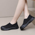 Damen Bequeme Slip-On Sneakers mit rutschfester Sohle und atmungsaktivem Obermaterial R&B