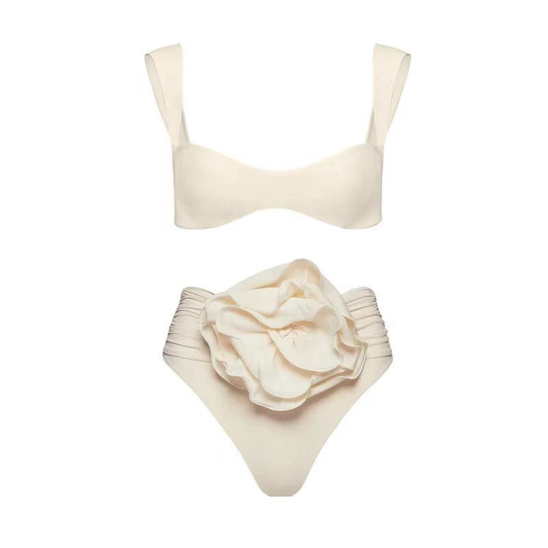 Damen Eleganter Bikiniverschnitt mit floralem Detail R&B