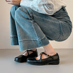 Damen Komfortable Mary Jane Schuhe mit modischen Riemen R&B