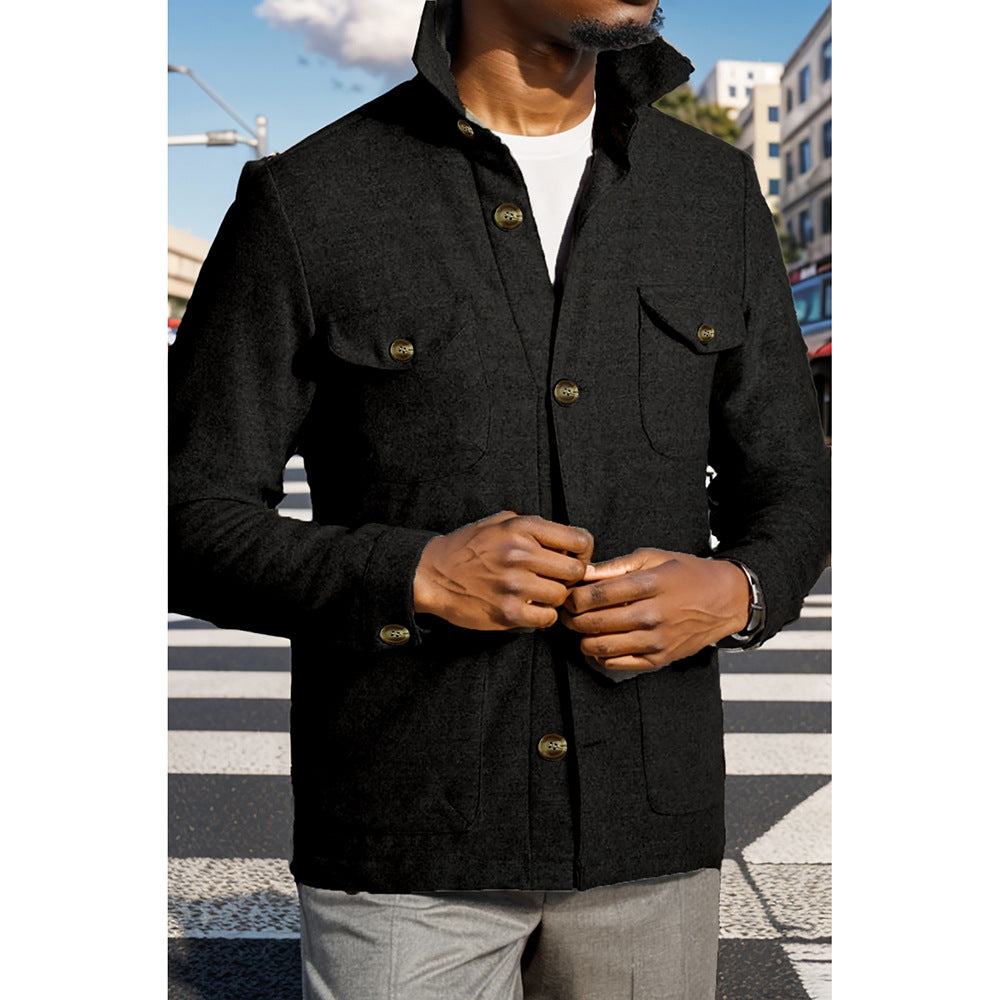 Herren modische Outdoor Jacke mit praktischen Taschen R&B