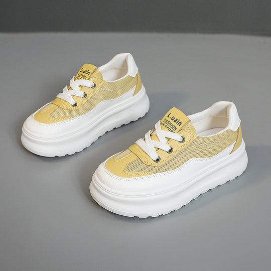 Damen modische Lifestyle Sneaker mit dicker Laufsohle und atmungsaktivem Obermaterial R&B