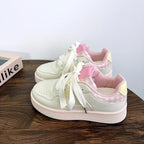 Damen modische Sneakers mit kariertem Innenfutter und hochdämpfender Sohle R&B