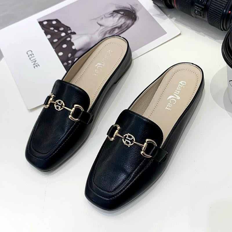Damen Elegante Mokassins mit modischem Ketten-Detail R&B