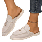 Damen Bequeme Slip-On Mokassins mit eleganter Schnallen-Applikation R&B