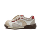 Damen sportliche Sneakers mit atmungsaktiver Oberflächenstruktur und stabiler Sohle R&B