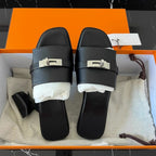Damen Elegante Pantoletten mit dekorativen Riemen und komfortablem Fußbett R&B