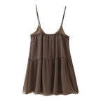 Damen Sommerliches Kleid mit elegantem V-Ausschnitt und raffinierten Rüschendetails R&B