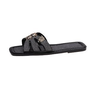 Damen modische Slides mit funkelnden Verzierungen R&B