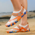 Damen Multifunktionale Aqua-Badeschuhe mit rutschfester Sohle und elastischem Klettverschluss R&B