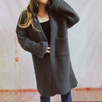 R&B | Einfarbige Strickjacke