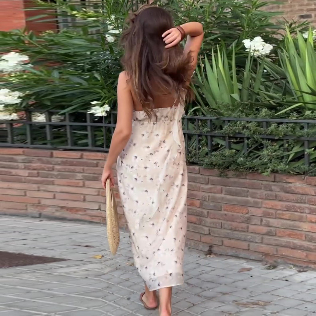 Damen Sommerliches Maxikleid mit floralen Muster R&B