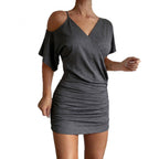 Damen Wickelkleid mit raffiniertem Schnitt R&B