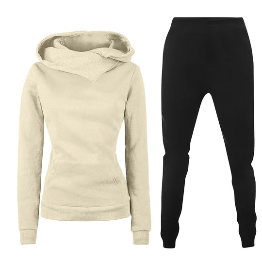 Damen Kapuzenpullover und Sporthose Kombination R&B