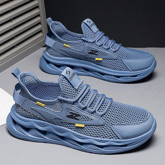 Damen Sportliche Laufsneaker mit atmungsaktivem Mesh-Obermaterial und dämpfender Sohle R&B