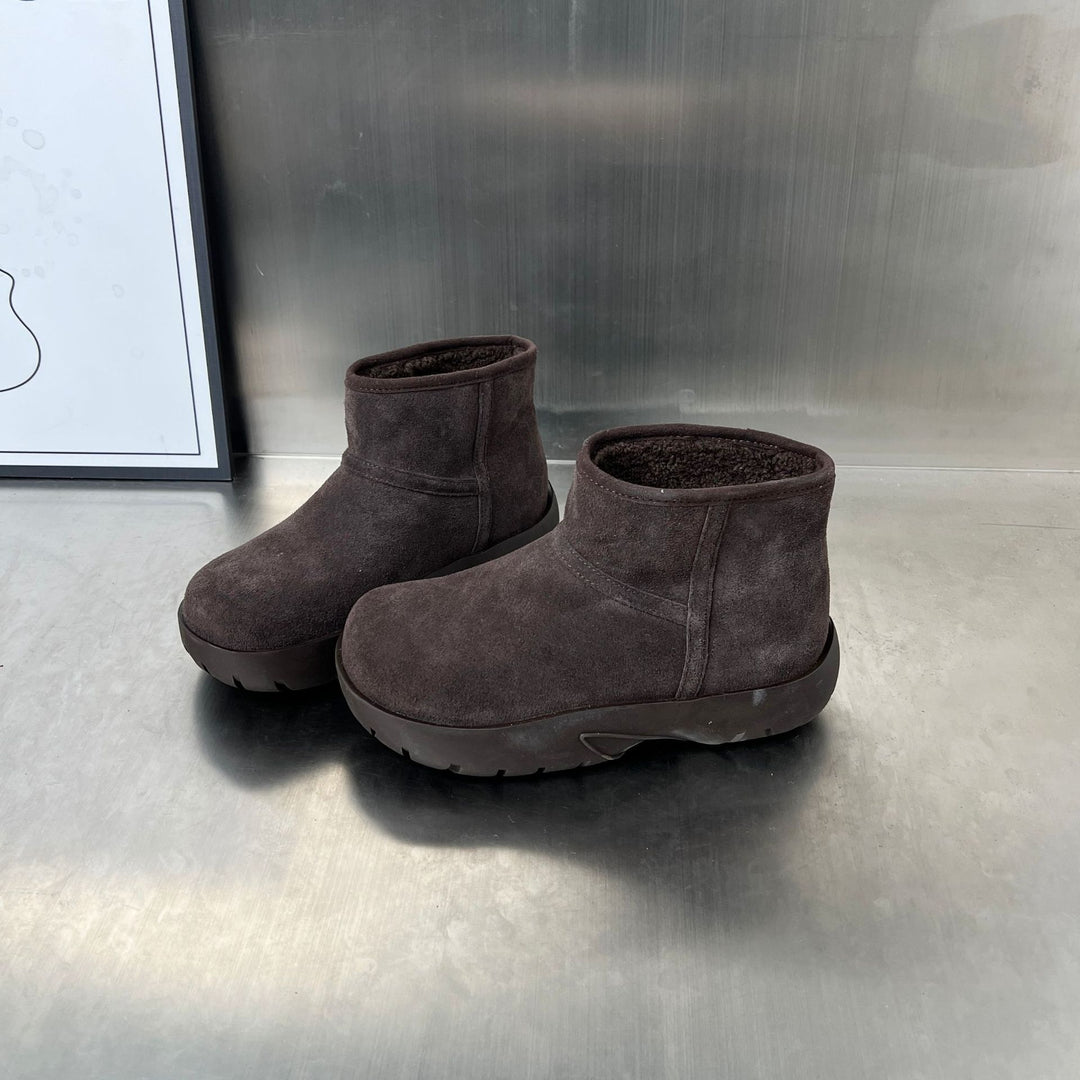 Damen kontrastreiche Winterschuhe mit weichem Innenfutter und rutschfester Sohle R&B