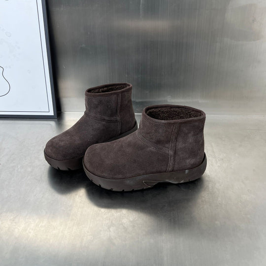 Damen kontrastreiche Winterschuhe mit weichem Innenfutter und rutschfester Sohle R&B