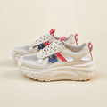 Damen Sportliche Chunky Sneakers mit atmungsaktiver Mesh-Oberfläche und rutschfester Sohle R&B