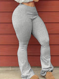 Damen flared Leggings mit hohem Bund und bequemer Passform R&B