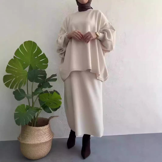Damen Lässiges Sweat-Set mit weitem Schnitt und bequemen Taschen R&B