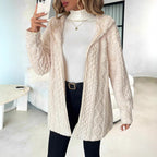 Damen Fleece-Jacke mit luxuriösem samtigem Touch R&B
