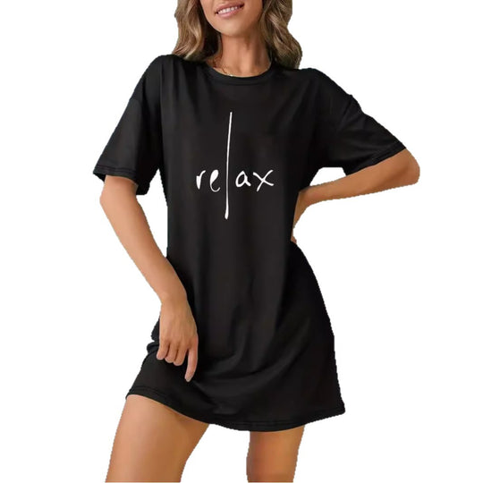 Damen Oversized T-Shirt mit inspirierendem Schriftzug und auffälligem Grafikdesign R&B