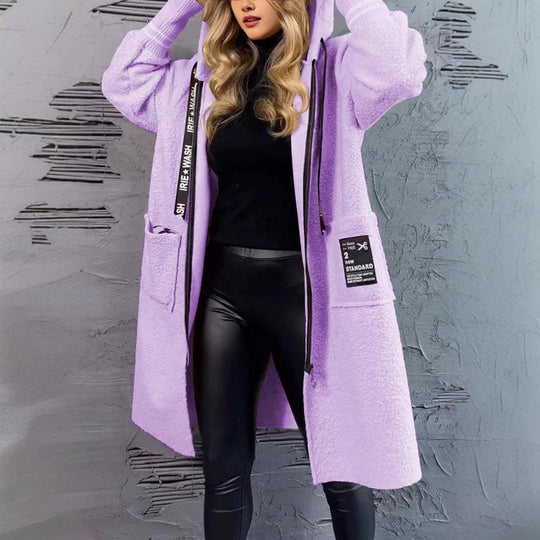 Damen Kuschelige Teddyjacke mit praktischen Taschen R&B
