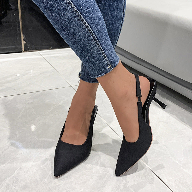 Damen Slingback-Pumps mit spitzem Zehenbereich R&B