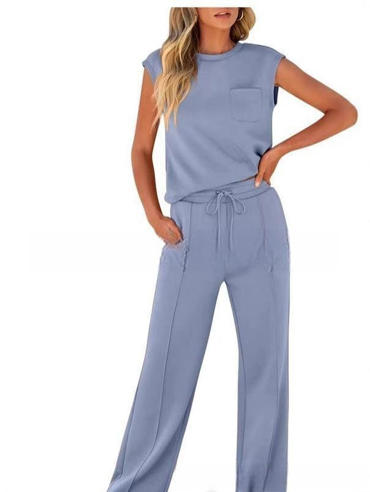 Damen Bequemes Freizeitanzug-Set mit weitem Schnitt und modischen Details R&B