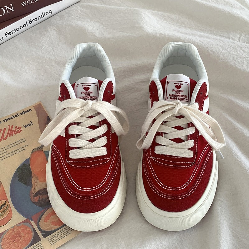 Damen Sportliche Sneakers mit einzigartiger Oberflächenstruktur und dämpfender Sohle R&B