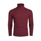 Herren Hochwertiger Rollkragenpullover mit feiner Rippenstruktur R&B