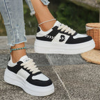 Damen Trendige Plateau-Sneaker mit modischen Akzenten R&B