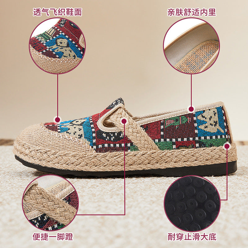 Damen Leichte und bequeme Freizeitschuhe mit farbenfrohem Muster R&B