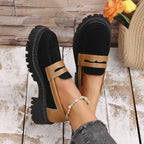 Damen Modische Loafer mit robuster Gummisohle R&B