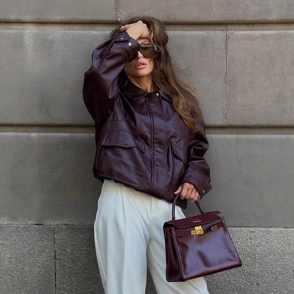 Damen jacke mit Taschen und sportlichem Schnitt R&B