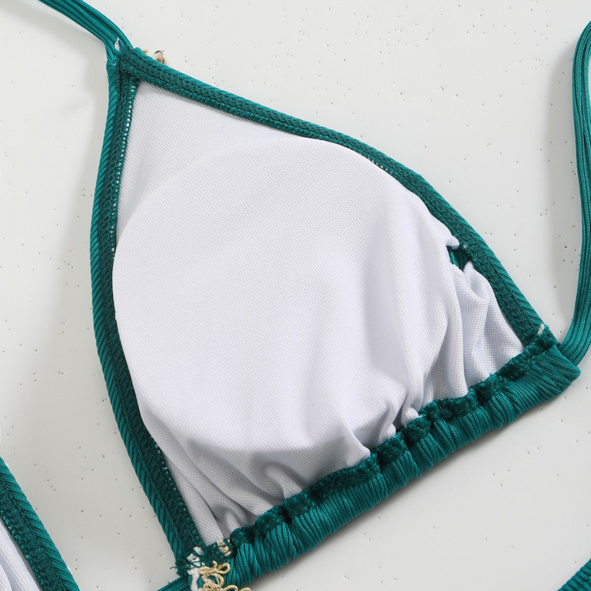 Damen Bunt geschmückter Triangel-Bikini R&B