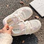 Damen Sneakers mit modischem Sternen-Motiv und komfortabler Sohle