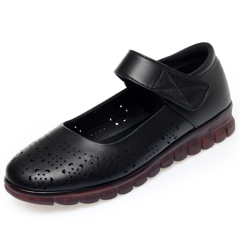 Damen Komfortable Ballerinas mit verziertem Riemen und atmungsaktivem Obermaterial R&B