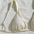 Damen Triangel-Bikini mit Rüschendetails R&B
