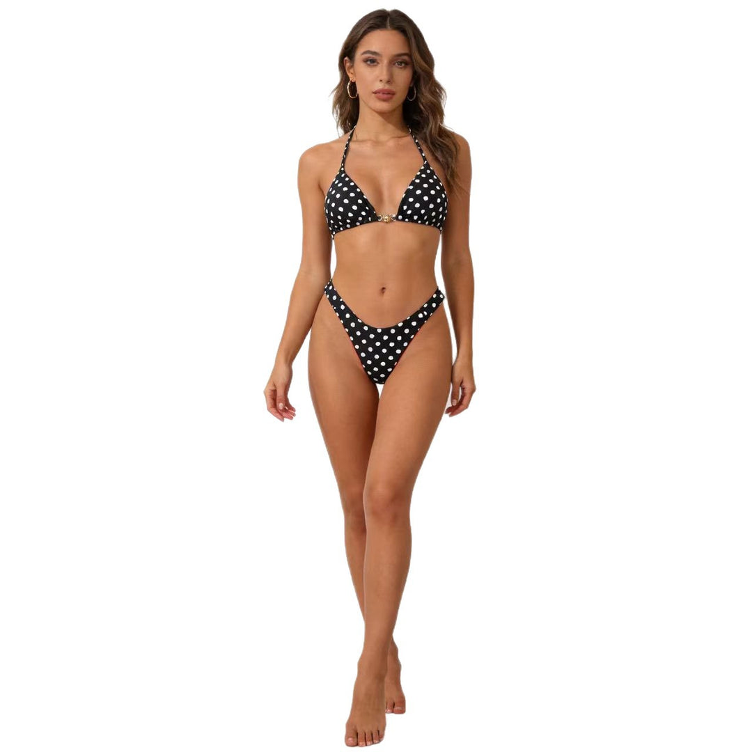 Damen Triangel-Bikini mit aufregendem Leopardenmuster R&B