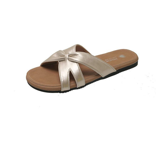 Damen modische Sandalen mit Pompons R&B
