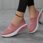 Damen Komfortable Slip-On Sneakers mit atmungsaktivem Mesh und dämpfender Sohle