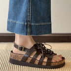 Damen Sandalen mit robustem Schnürsystem und anatomischer Fußbettgestaltung R&B